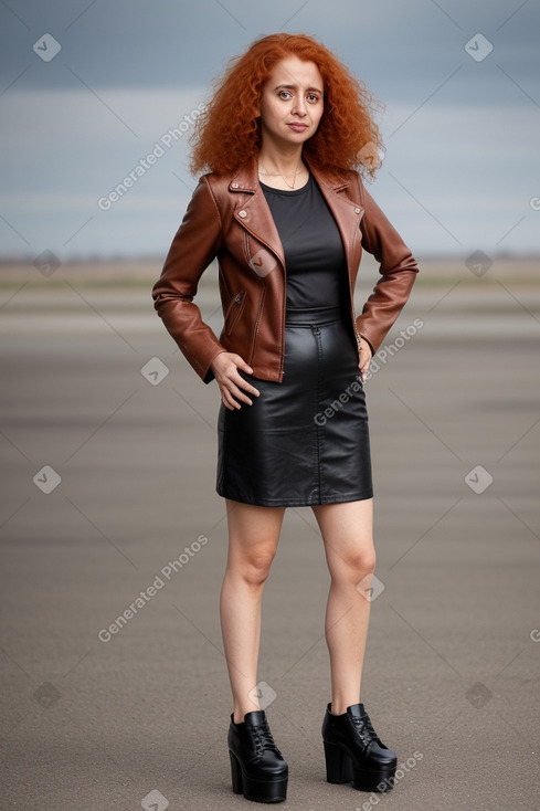 Yemeni 45 years female with  ginger hair