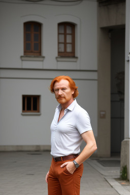 Croatian middle-aged male with  ginger hair