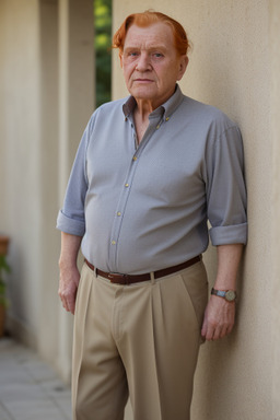 Macedonian elderly male with  ginger hair