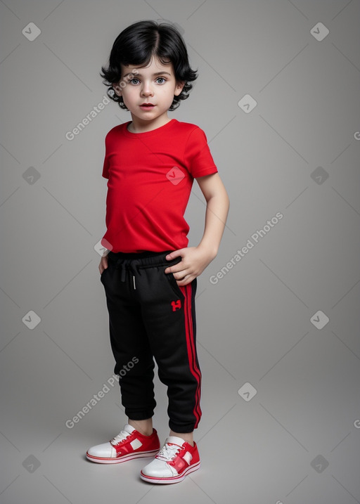 Serbian infant boy with  black hair