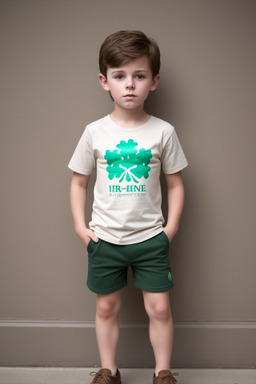 Irish child boy with  brown hair