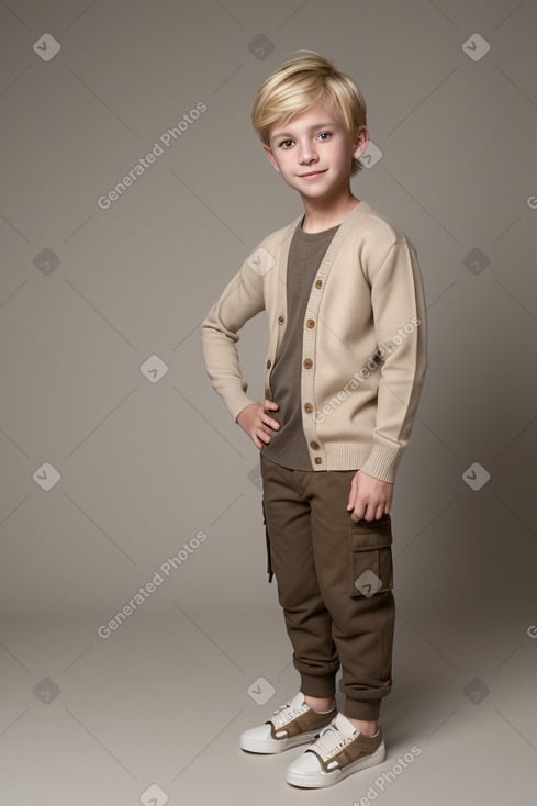 Child male with  blonde hair