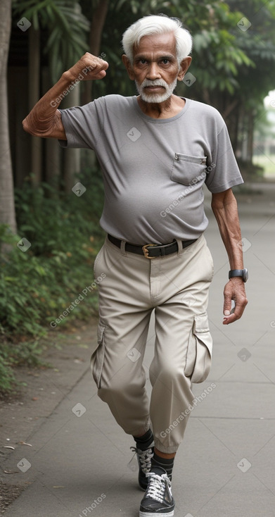 Bangladeshi elderly male with  gray hair