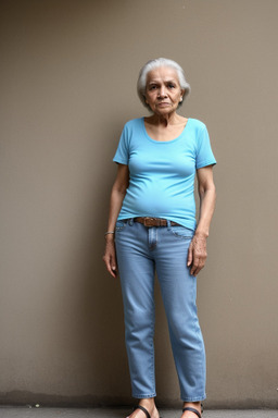 Brazilian elderly female with  brown hair