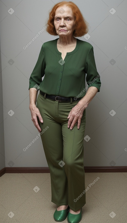 Brazilian elderly female with  ginger hair