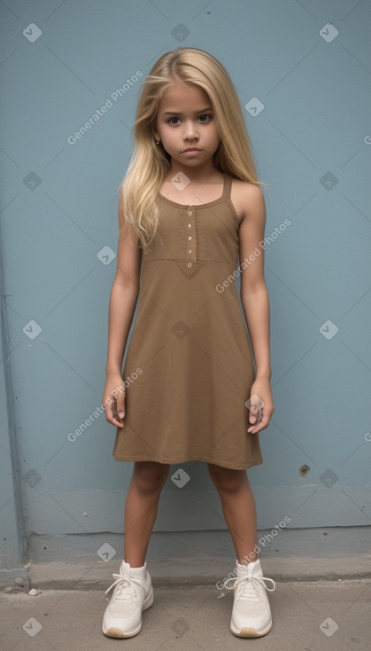 Honduran child girl with  blonde hair