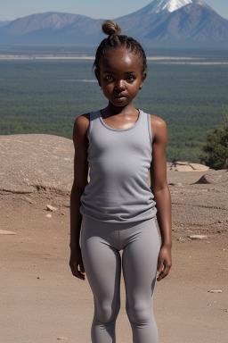 Sudanese infant girl with  gray hair