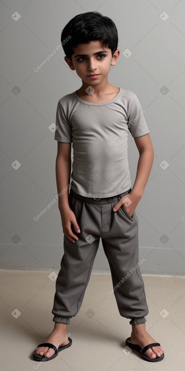 Iraqi child boy with  gray hair