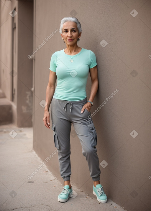 Moroccan 45 years female with  gray hair