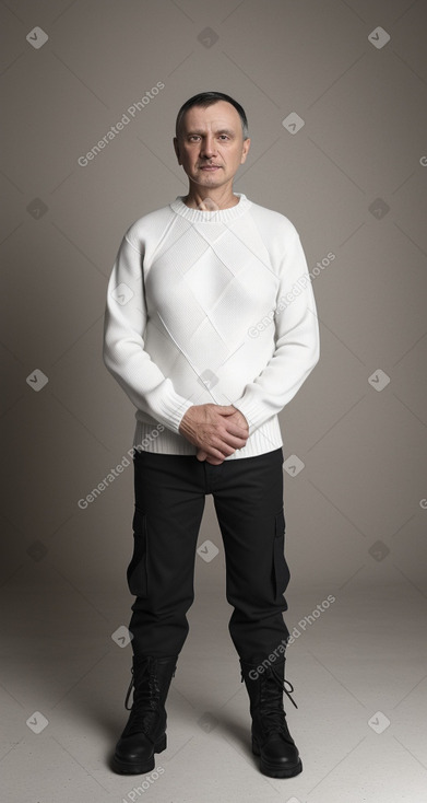 Belarusian 45 years male with  black hair