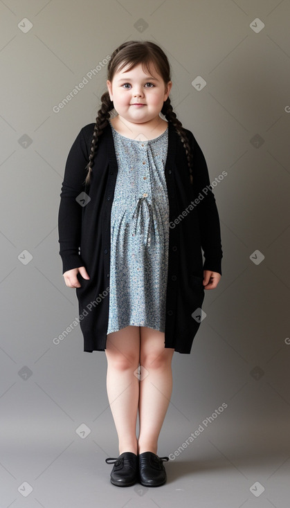 Australian child girl with  black hair