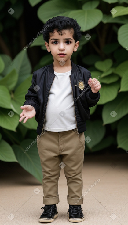 Egyptian infant boy with  black hair