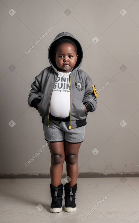 Senegalese infant girl with  gray hair