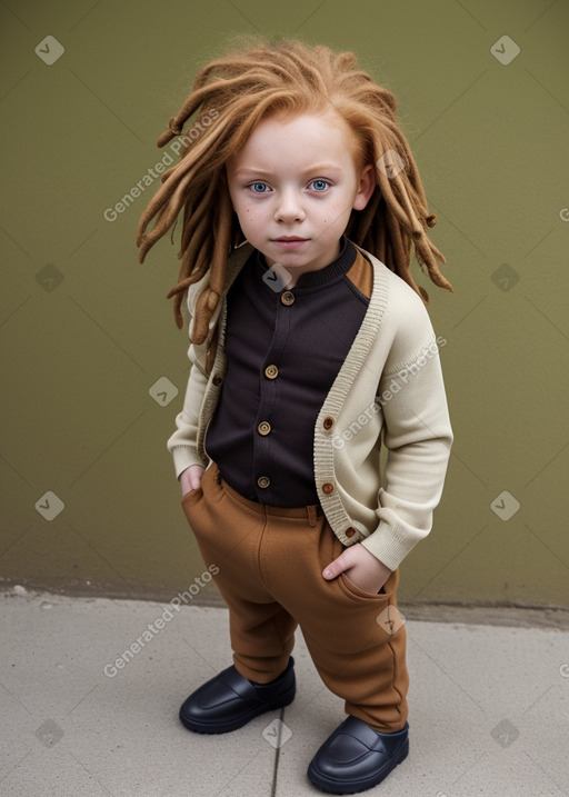 Bulgarian child boy with  ginger hair