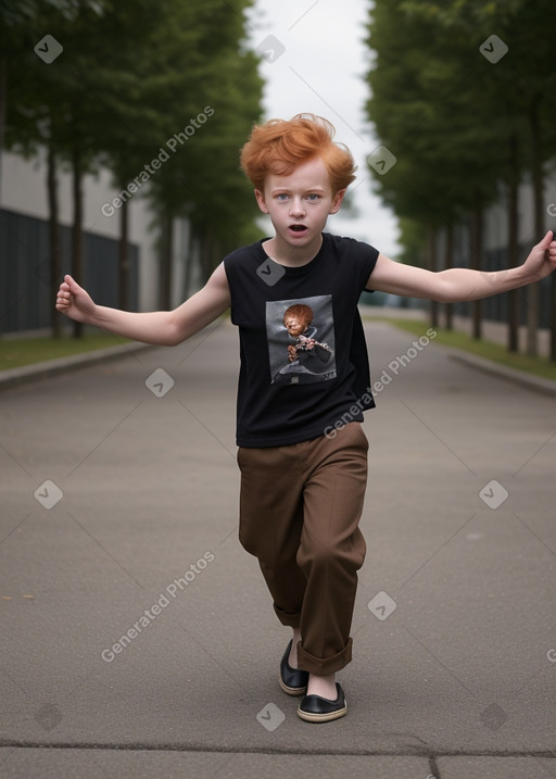 Child boy with  ginger hair