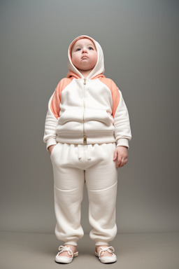 American infant boy with  white hair