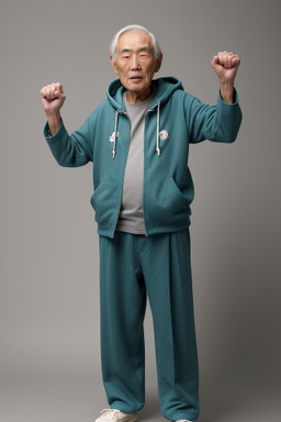 Japanese elderly male with  gray hair