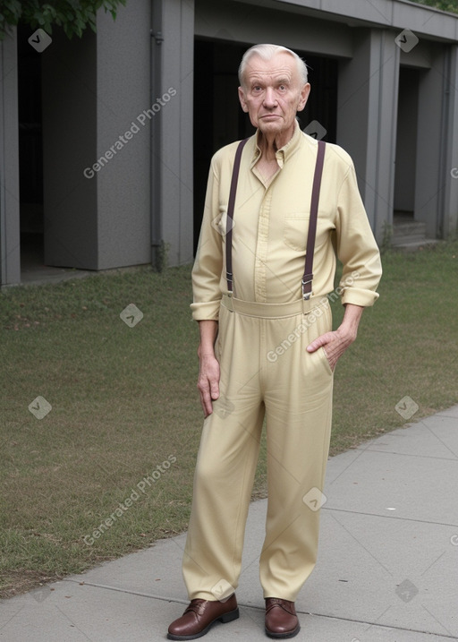 Latvian elderly male with  blonde hair