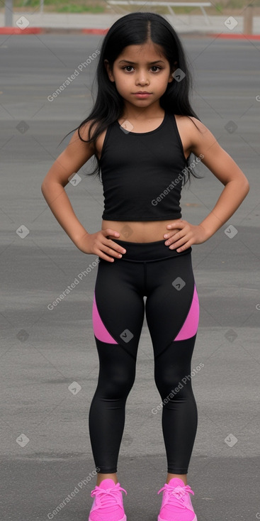 Guatemalan child female with  black hair