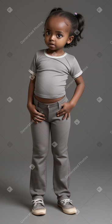 Ethiopian infant girl with  gray hair