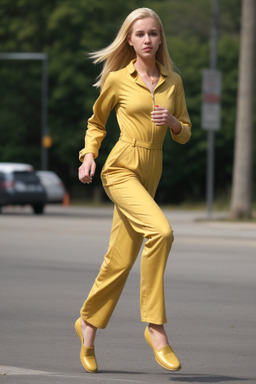 Caucasian adult female with  blonde hair