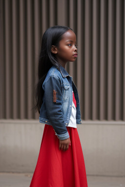 Child girl with  black hair