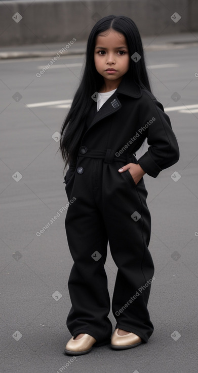 Peruvian child boy with  black hair