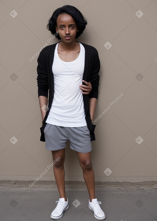 Ethiopian adult non-binary with  black hair