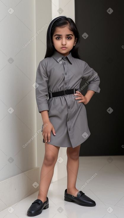 Emirati infant girl with  gray hair