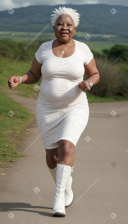 Jamaican elderly female with  white hair