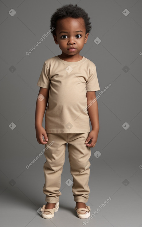 African american infant boy with  gray hair