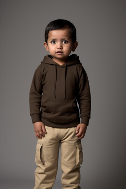 Nepalese infant boy with  brown hair