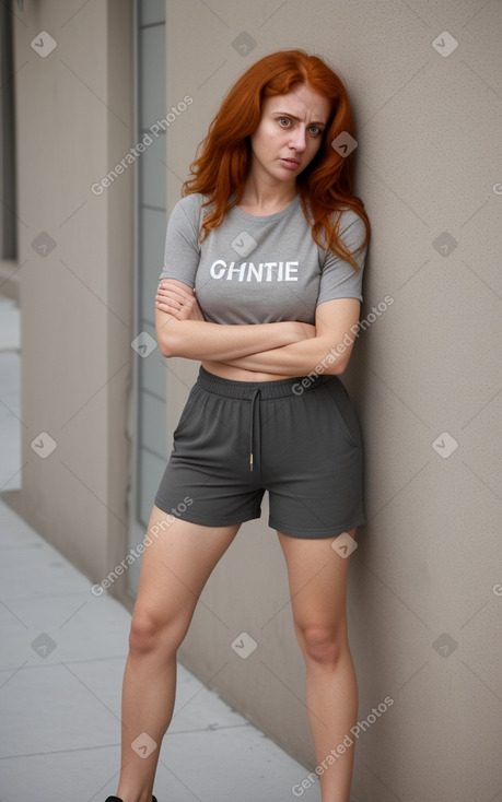 Libyan adult female with  ginger hair