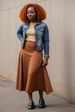 Ghanaian adult female with  ginger hair