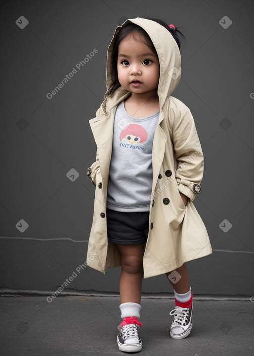 Nepalese infant girl with  blonde hair