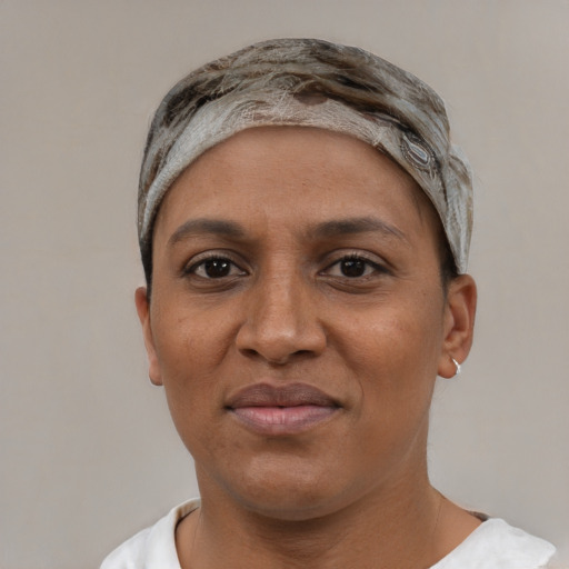 Neutral white young-adult female with short  black hair and brown eyes