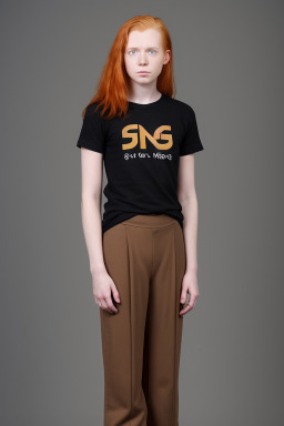 Swedish young adult non-binary with  ginger hair