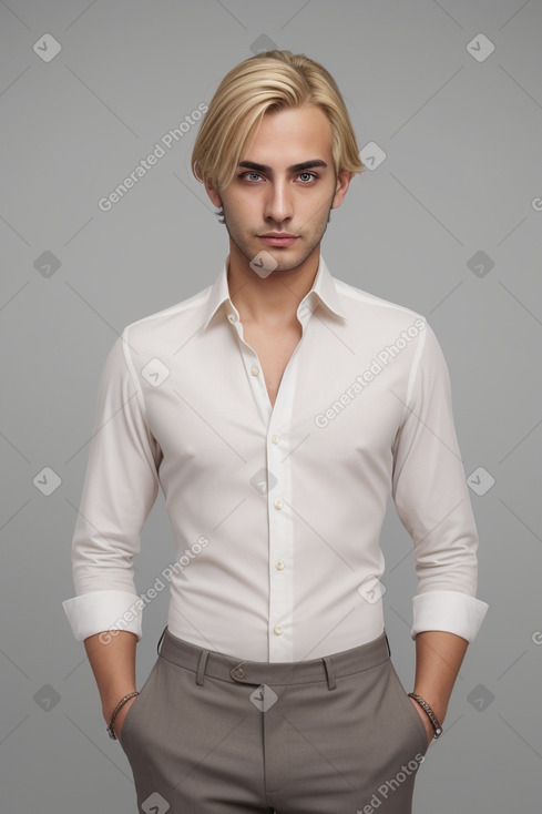 Italian adult male with  blonde hair