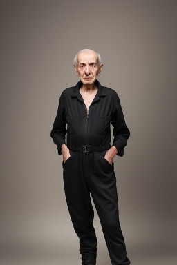 Syrian elderly male with  black hair