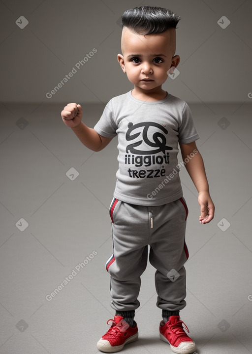 Omani infant boy with  gray hair