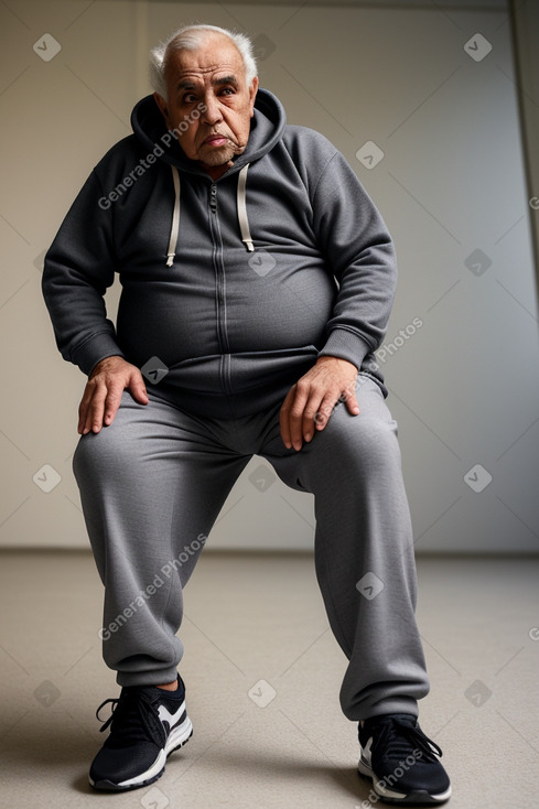 Libyan elderly male with  gray hair