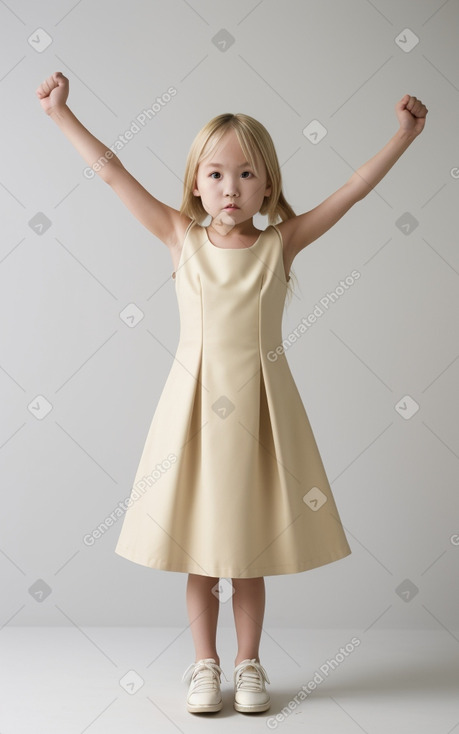 Japanese child female with  blonde hair