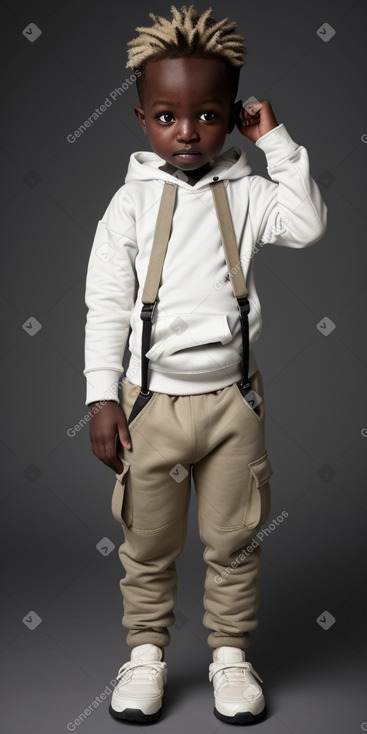 Sudanese infant boy with  white hair