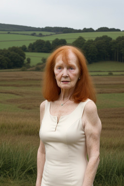 Elderly female with  ginger hair