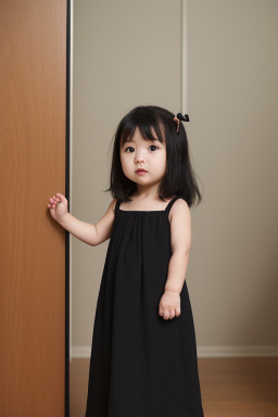 Japanese infant girl with  black hair