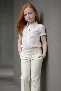 Child female with  ginger hair