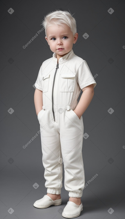 Australian infant boy with  white hair