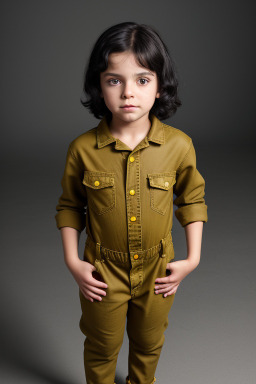 Child boy with  black hair