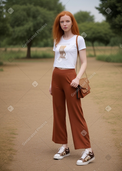 Malian adult female with  ginger hair