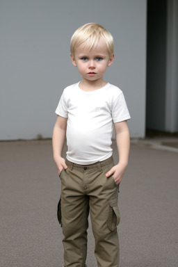 Estonian infant boy with  blonde hair